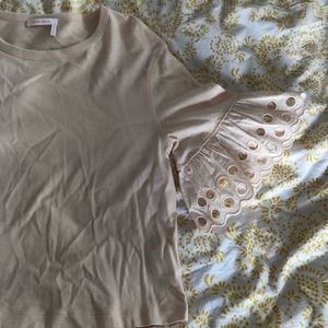 Pink Flare Sleeve Top